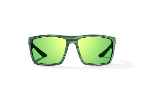 Bajio Sunglasses Stiltsville Green Stripe Matte Frame - Polycarbonate Lens - Picture 8 of 13
