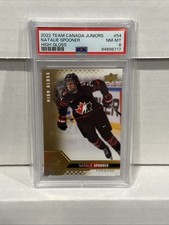 Natalie Spooner 07/10 High Gloss PSA 8 Team Canada Juniors Toronto Sceptres PWHL