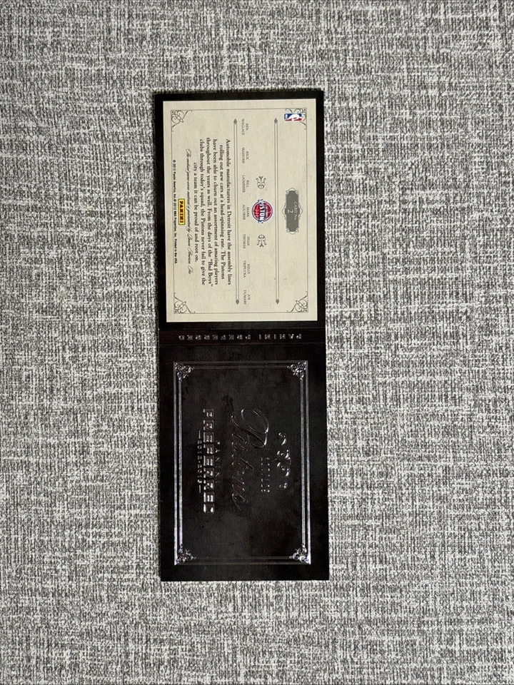 2012-2013 Panini Preferred Detroit Pistons Game Worn Patch Booklet /129 - Image 3 of 3