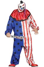 Evil Scary Horror Circus Clown Plus Costume
