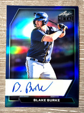 2026 Leaf Metal Baseball BLAKE BURKE Milwaukee Brewers Refractor Auto 4/5