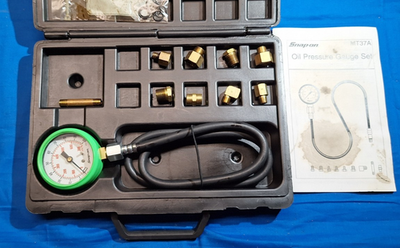 #ad Snap On MT37A Oil pressure gauge set with adapters amp; Instructions 0 100 PSI $97.99