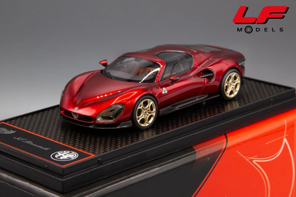 1:43 Alfa Romeo 33 Stradale Launch Edition Rosso Villa D'Este BBRC291- BBR - Immagine 2 di 4