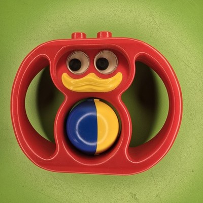 LEGO Duplo: Duck Rattle Teether (2024-1) Vintage 1983 Red Handles Spinning Ball