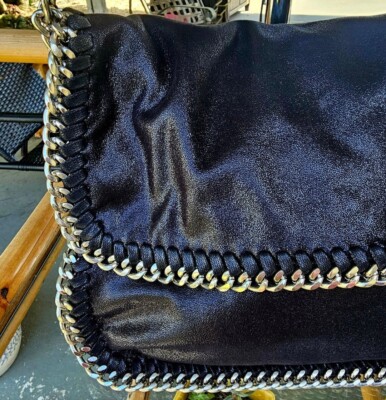 Gesia Firenze Soft Leather Chain Flap front Shoulder Bag.