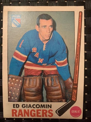 1969-70 OPC Hockey Ed Giacomin #33 - New York Rangers - Excellent Condition