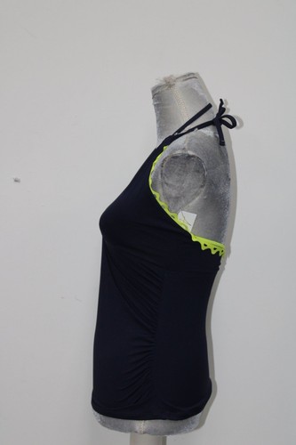 Anne Cole Women High-Neck Tankini Top Navy XL - Picture 2 of 4