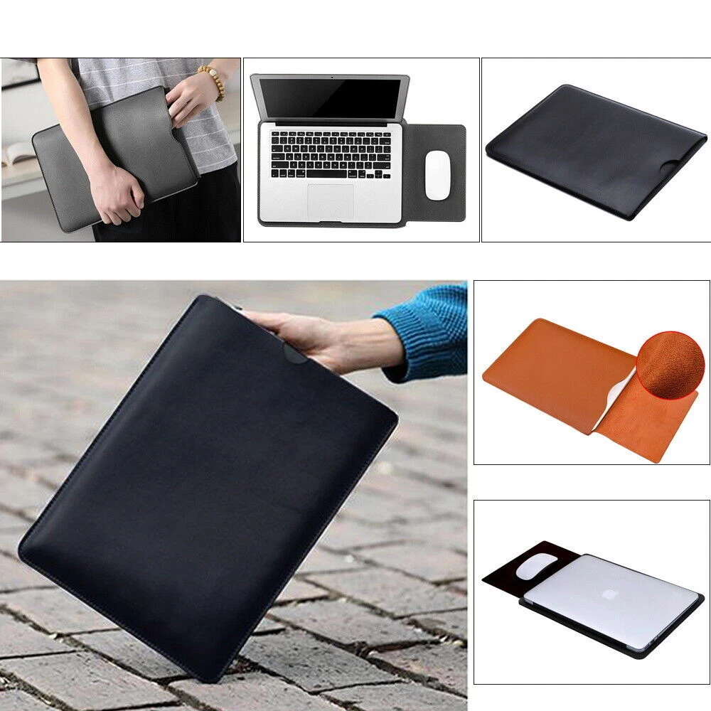 Slim Leather MacBook Sleeve Case