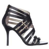 Michael Michael Kors Ava Strappy Buckled Sandals - Black, 5 Us on sale Michael Michael Kors Ava Strappy Buckled Sandals - Black, 5 Us on sale