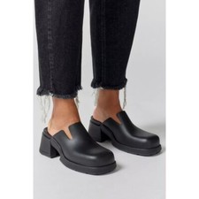 New MIISTA Blissa Black Mules Shoes Sz 8