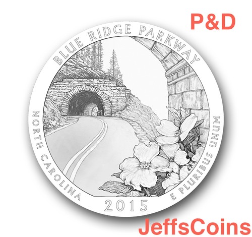 Complete 2015 P&D Set Homestead Kisatchie BlueRidge Bombay Saratoga 10 Coins NE1 - Picture 5 of 8