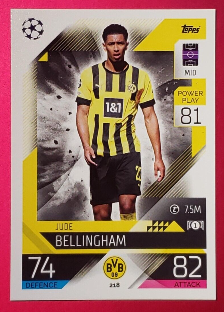 Jude Bellingham #218 Dortmund - 2022-23 Topps Match Attax UEFA