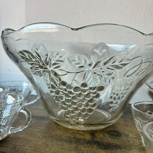 27 Piece Vintage Design Punch Set Anchorglass Anchor Hocking Glass Original Box - Picture 18 of 23