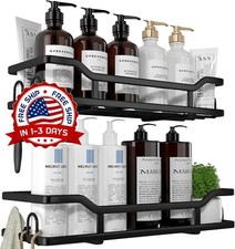 Paquete De 2 Estantes De Ducha Para Ba o Con Ganchos Para Ba o Y Cocina NEW US.