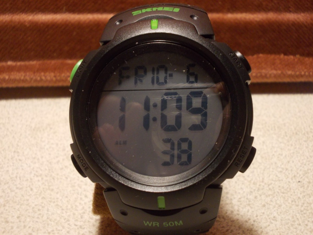 Montre Numérique SKMEI 1068 Multifonctions - étanche 5ATM, Style Militaire, Jamais Portée