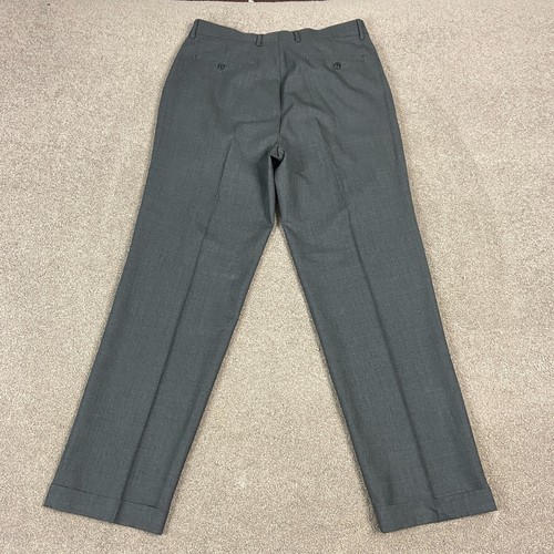 Louis Raphael Pleated Wool Dress Pants Trousers 34x32 Grey - Picture 4 of 8