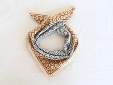 Soft Cotton Bandana, Cotton Neckerchief, Cotton Square Scarf gift handkerchief