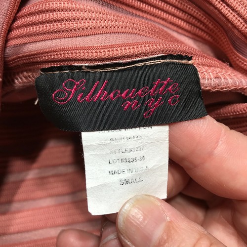 Silhoutte NYC Skirt Womens Size Small Pull On Rose Swing Striped Fully Lined USA - Picture 7 of 12