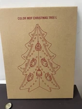 RARE MUJI  COLOR MDF CHRISTMAS TREE L UNUSUAL LOCATED  IN USA