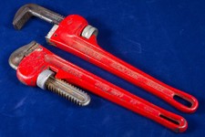 TWO Sears Heavy Duty 14" Pipe Wrenches Excellent Condition