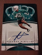 2017 RAEKWON MCMILLAN CROWN ROYALE AUTOGRAPHED AUTO ROOKIE CARD RC #31  DOLPHINS