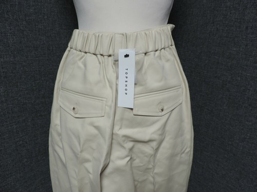 Pantalones beige a medida pierna ancha Topshop Reino Unido 10 PVP £49.99 LN024 Sin embargo 15 - Imagen 6 de 7