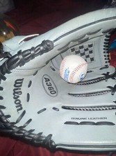 Wilson A360 All Position Leather Baseball Glove-Youth/Adult Right Throw Size: 12