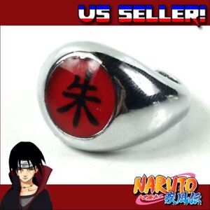 Details About Naruto Shippuden Akatsuki Itachi Uchiha Metal Cosplay Zhu Ring Sasuke Uzumaki