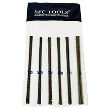 Jeweler's Saw Blades Set. Size 1/0-2 (2 Dozens Each Size) - SFC Tools - 49-225