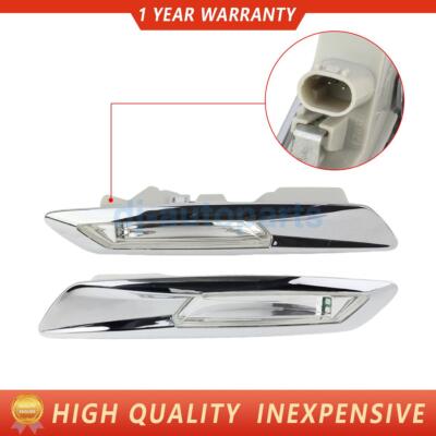 L & R Front Side Marker Light Turn Signal For BMW 528i 535i 520i 530i 2011-2016