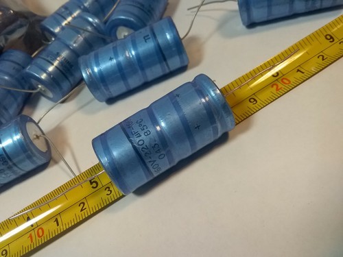 10, PHILIPS, 043 ASH 220uF 160V Axial Electrolytic Capacitor, Sbwh b046 qq nn - Picture 4 of 5