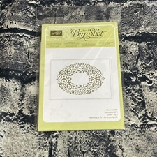 Stampin Up HOLIDAY FRAME Sizzix Big Shot Textured Impressions Embossing Folder