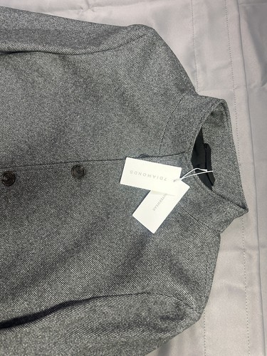 New 7 DIAMONDS Men’s Classic Overcoat Iron Grey JKT-8476 - Large - Picture 4 of 19
