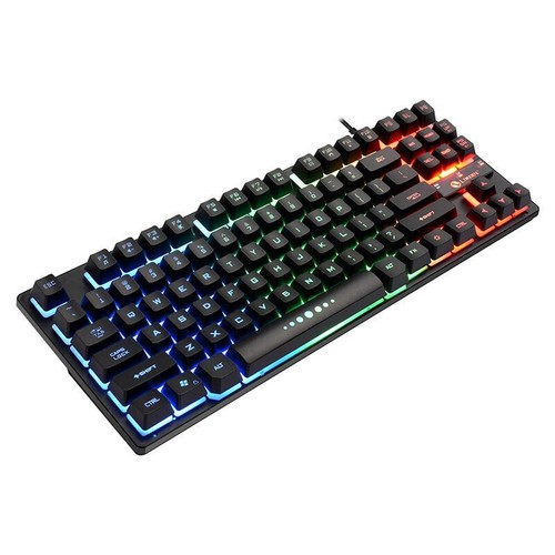 Gaming keyboard Wired Gaming Mouse Kit K87 Wired 87 Keys Mechanical With RGB - Zdjęcie 4 z 7