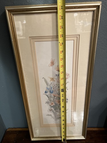 Mary Bertrand Floral Watercolor Print Signed Framed Ltd Edition 1920/2900 - Picture 8 of 9