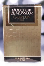 Vintage Guerlain Mouchoir de Monsieur EDT 6.8 oz NIB  Signed Jean Paul Guerlain