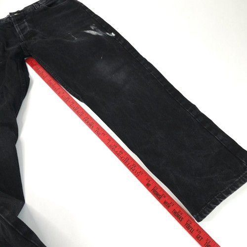 Vintage Levis 501 Jean Pants Mens 38x30 Black Dark Stone Wash USA 90s Y2K Button - Picture 11 of 24