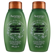 2 Aveeno Fresh Greens Blend Conditioners Refresh  Thicken 12 oz. Oat, Rosemary