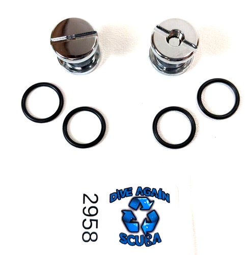 2x Scuba Dive BC BCD placa posterior y arnés perno de montaje a tornillo 5/16" de diámetro - Imagen 2 de 7