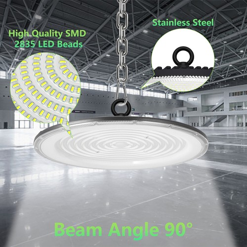 3 Pack 500W UFO LED High Bay Light Shop Warehouse Industrial Factory Commercial - Picture 4 of 8