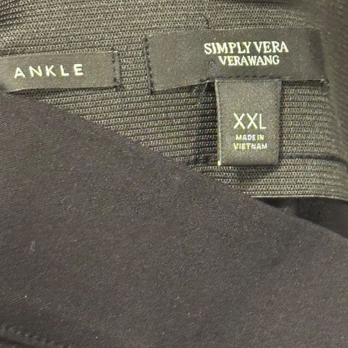 Simply Vera Vera Wang Black Skinny Ankle Pants Sz XXL Mid Rise Rayon/Nylon/Span - Picture 6 of 12