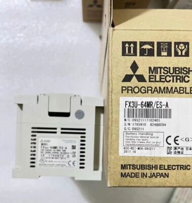 One New Mitsubishi FX3U-64MR/ES-A PLC Module FX3U64MR/ESA Expedited Shipping