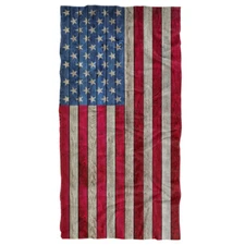 Rustic American Flag Wood Grain Beach Towel 30"x60"