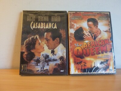 CASABLANCA * THE AFRICAN QUEEN * BOGART BERGMAN HEPBURN HUSTON * DVD NEUFS