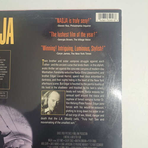 A DAVID LYNCH production : NADJA on Laserdisc LD Widescreen Edition - Picture 2 of 7