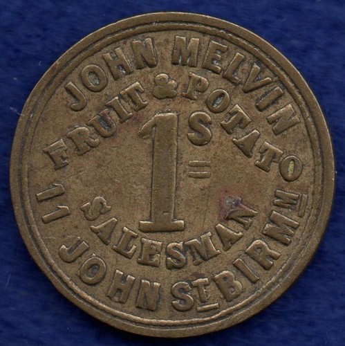 Birmingham Market Tokens, Fish Salesmen, Fruit & Veg Merchants, Choice of Tokens - Picture 44 of 73