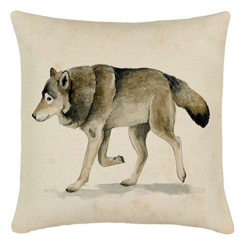 Gray Wolf Throw Pillow Cover Modern Decorative Square Couch Sofa Cushion Case - Picture 43 of 52