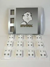 Studex Sterilized Ear Piercing Stud 4mm Ball * Regular * 12 Pairs (R200W)