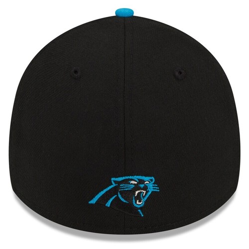 New Era 39Thirty NFL Carolina Panthers Draft Hat Cap Black Blue Mens Size M/L - Picture 4 of 5