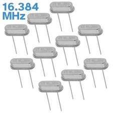 10pcs HC-49/S 16.384 MHz Quartz Crystal Resonator Piezoelectric Oscillator